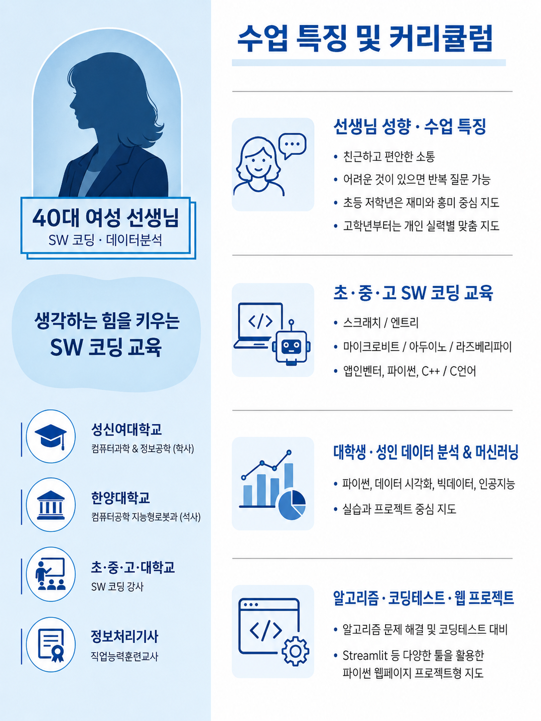 IT개발자 출신 선생님